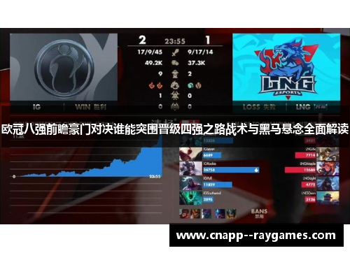 欧冠八强前瞻豪门对决谁能突围晋级四强之路战术与黑马悬念全面解读